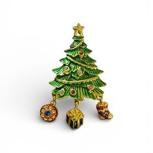 Christopher Radko Christmas Tree Brooch
